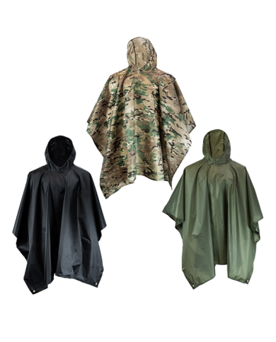 Mil-Com Poncho – Waterproof Lightweight Rain Cover