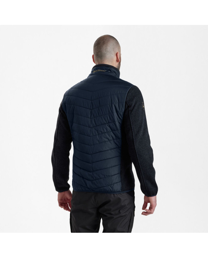 DeerHunter Moor Padded Jacket – Dark Blue Knit Design