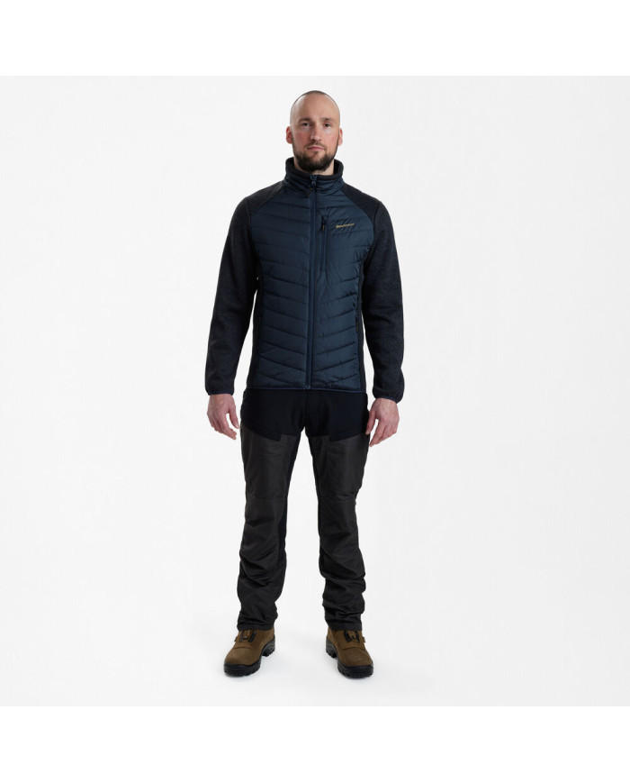 DeerHunter Moor Padded Jacket – Dark Blue Knit Design