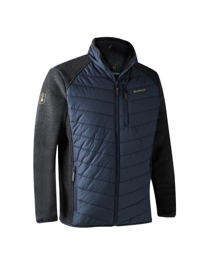 DeerHunter Moor Padded Jacket – Dark Blue Knit Design