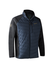 DeerHunter Moor Padded Jacket – Dark Blue Knit Design