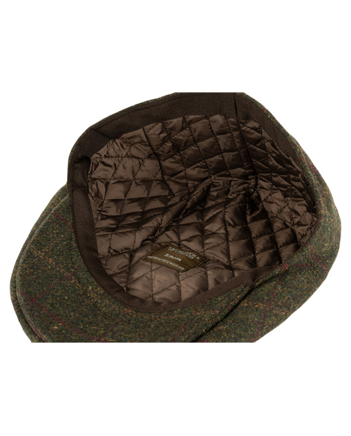 Jack Pyke Wool Blend Flat Cap Dark Olive