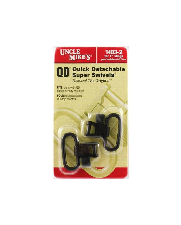 Uncle Mike’s 1” QD Super Swivels Tri-Lock Black