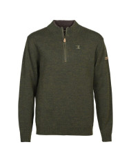 Percussion Embroidered Zip Neck Outdoor Pullover