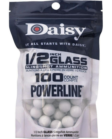 Daisy PowerLine Glass Sling Ammo 75 Pack | White Glass Shot