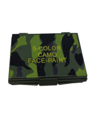 Mil-Com 5 Colour Camouflage Face Paint Kit with Mirror