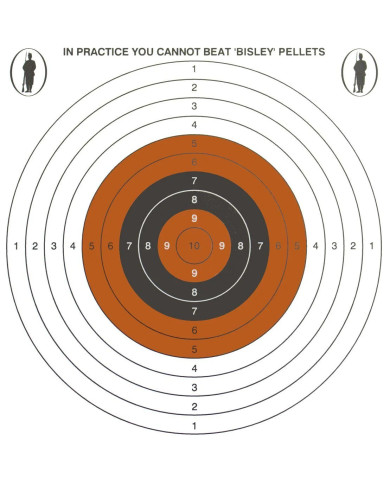 Bisley 17cm Economy Shooting Targets – 100 Pack