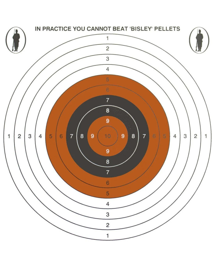 Bisley 17cm Economy Shooting Targets – 100 Pack