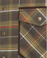 Hoggs of Fife Glenmore Shirt | Olive/Gold Countrywear