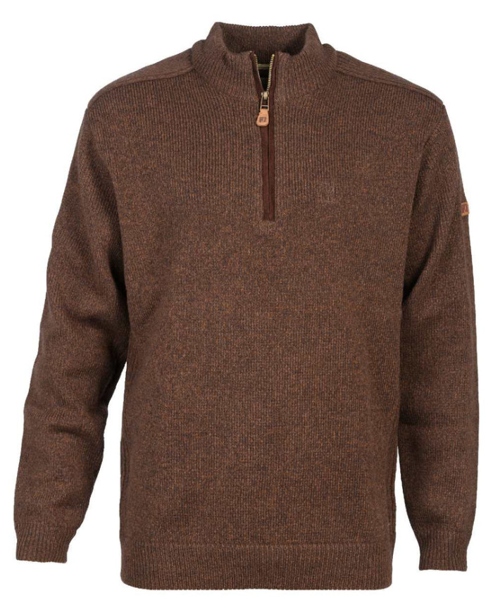 Percussion Embroidered Zip Neck Hunting Pullover