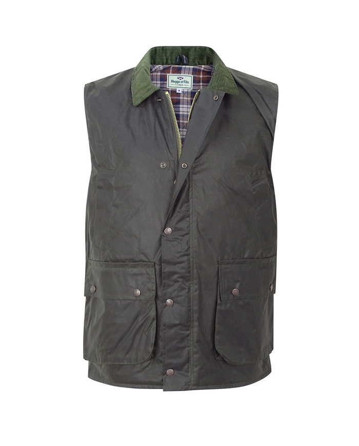 Hoggs of Fife Padded Waxed Waistcoat
