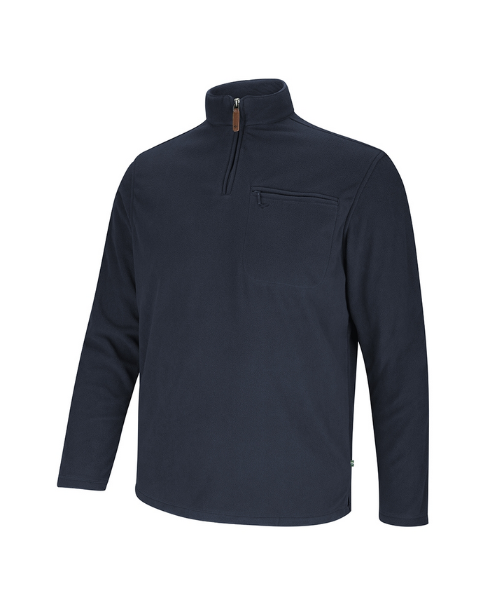 Hoggs of Fife Islander 1/4 ZipMicro Fleece Shirt - Navy
