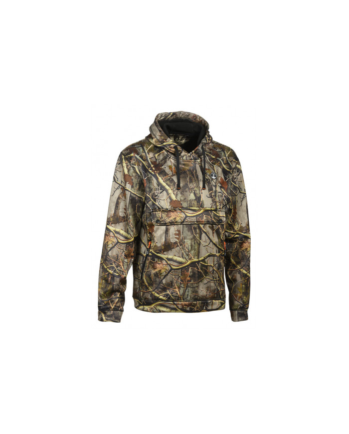 Percussion Hooded Softshell Sweatshirt- Forest Camo
