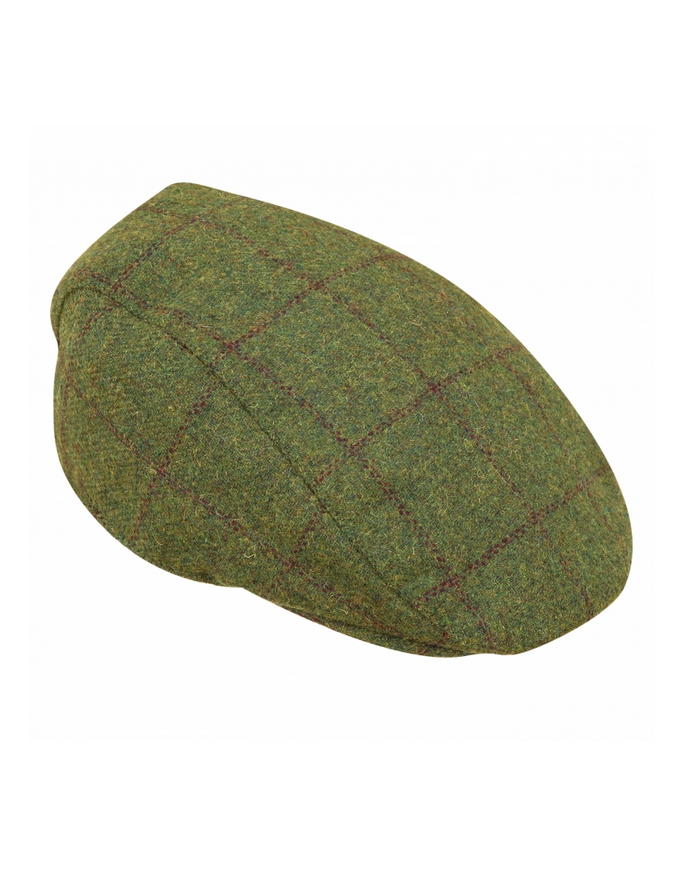 Hoggs of Fife Windowpane Waterproof Tweed Cap