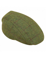 Hoggs of Fife Windowpane Waterproof Tweed Cap
